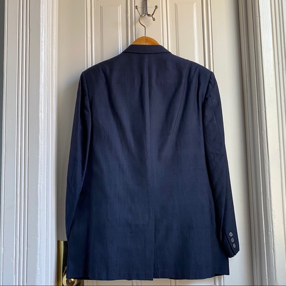 Hart Schaffner Marx Navy Silk Suit - Picture 6 of 16
